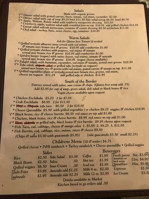 Menu 4th at Nature's Corner Cafe and Market in Florence