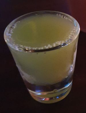 Walter White Shot -- super tasty and energizing  at Mad Hatters Ethnobotanical Kava Bar in St Petersburg