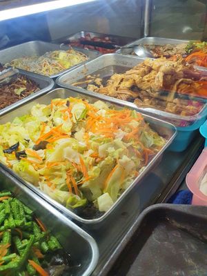 Fried vege and tau kee ~ Circuit Breaker Period Phase 3 at Yi Sheng 益生素食 - Mountbatten in Central Singapore