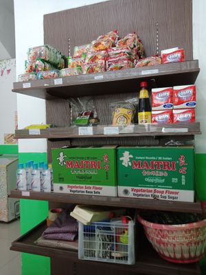 Small market corner at Mie Atung Vegetarian - Pasar MK in Jakarta