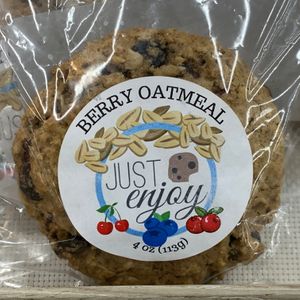 Berry Oatmeal Cookie: From Just Enjoy Bakery in Grand Rapids at Fresh Thyme Farmers Market in Portage