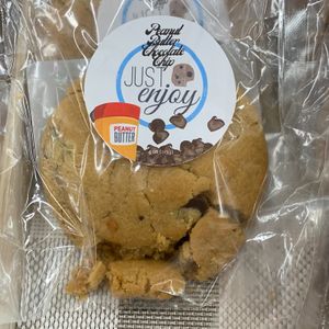 Peanut Butter Chocolate Chip Cookie: From Just Enjoy Bakery in Grand Rapids at Fresh Thyme Farmers Market in Portage