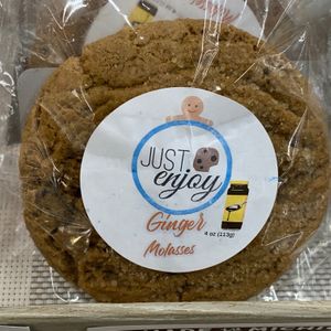 Ginger Molasses Cookie: From Just Enjoy Bakery in Grand Rapids at Fresh Thyme Farmers Market in Portage