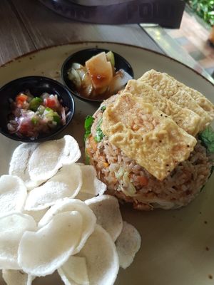 Fries rice vegan at KEMULAN Kitchen & Culture in Ubud