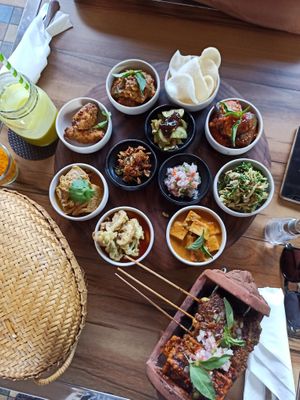 Indonesian vegan set for 2 at KEMULAN Kitchen & Culture in Ubud