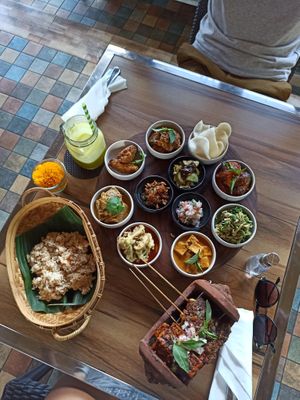 Vegan set for 2 at KEMULAN Kitchen & Culture in Ubud
