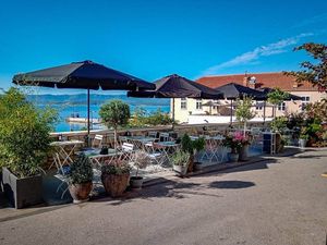 Our lovely terrace in front of the BioMania Bistro in the centre of Bol. at BioMania Bistro Bol in Bol