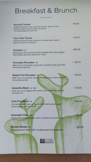 Menu at BioMania Bistro Bol in Bol