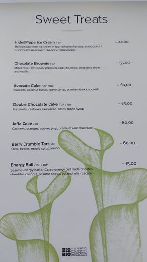 Menu at BioMania Bistro Bol in Bol