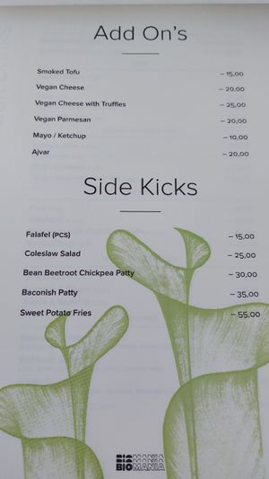 Menu at BioMania Bistro Bol in Bol