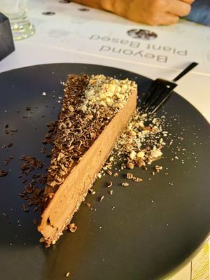 Yes please… the double chocolate cake 🤤  at BioMania Bistro Bol in Bol