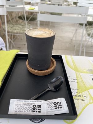 Cappuccino  at BioMania Bistro Bol in Bol
