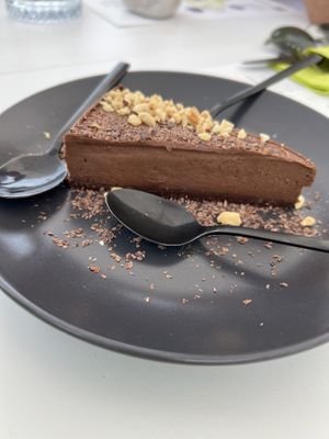 Double chocolate cake  at BioMania Bistro Bol in Bol