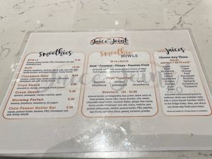 2.0 Menu (April 2023)  at Juice Joint 2.0 in Wilmington
