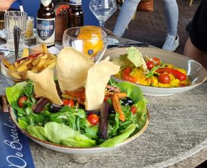 Salade met couscous en saffraan paella at De Boterlap in Harderwijk