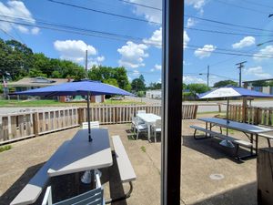 Outdoor seating at The Spot in Chattanooga