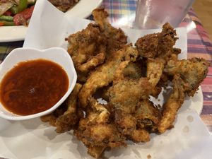 CrispyTempura Mushroom appetizer   at Aroy Thai Gardens in Middletown