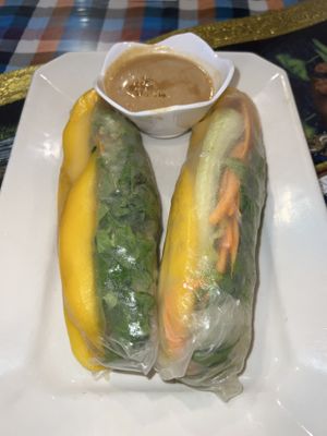 Mango Spring Rolls  at Aroy Thai Gardens in Middletown