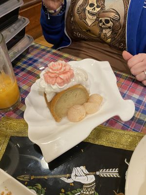 Lichee coconut cake  at Aroy Thai Gardens in Middletown