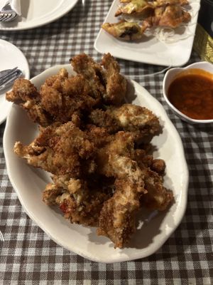 Oyster mushroom tempura at Aroy Thai Gardens in Middletown