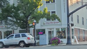 outside at Aroy Thai Gardens in Middletown