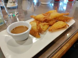 Banana wonton at Aroy Thai Gardens in Middletown