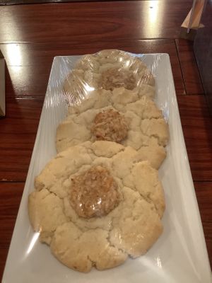 Tai coconut cookies  at Aroy Thai Gardens in Middletown
