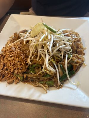 Pad Thai with chicken   at Aroy Thai Gardens in Middletown