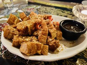 Pork Belly appetizer   at Aroy Thai Gardens in Middletown