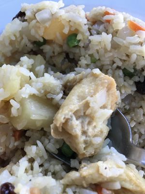 Pineapples, cashews, veggies, tofu.  at Aroy Thai Gardens in Middletown