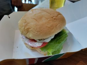 Spicy chikn at PLNT Burger in Wynnewood