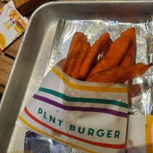 Sweet potato fries  at PLNT Burger in Wynnewood