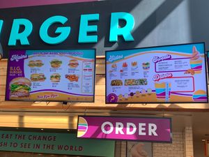 Menu w/ Prices at PLNT Burger in Wynnewood