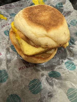 Egg sammy (limited)  at PLNT Burger in Wynnewood