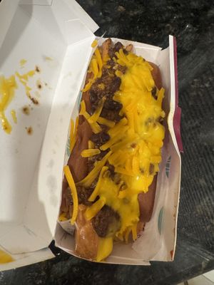 Chili dog (limited)  at PLNT Burger in Wynnewood