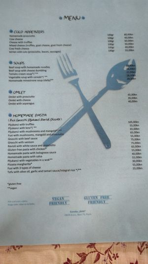 Mezzo menù at Konoba Bani in Pazin