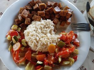 we started eating a bit before remembering to take pictures at Konoba Bani in Pazin