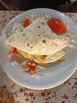 Tortillas vegan at Konoba Bani in Pazin