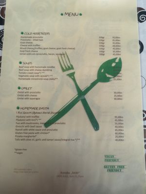 Menu  at Konoba Bani in Pazin