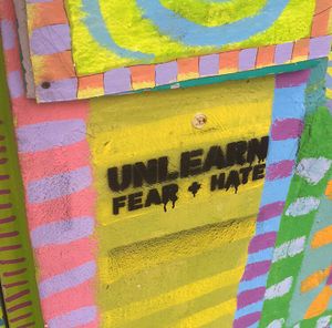 beautiful graffiti art inside & out at Third Street Stuff and Coffee in Lexington