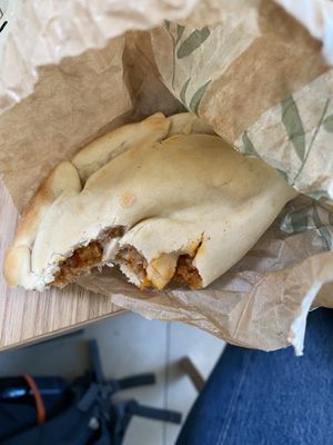 Vegan empanada with soy mince at Nostrum  in Alicante