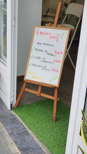 Todays specials... at Vegetopia in Gran Canaria