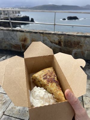 Tortilla by the sea  at Vegetopia in Gran Canaria