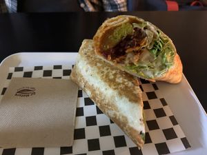 The falafel durum #Veganuary at Vegetopia in Gran Canaria