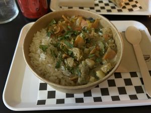 The excellent thai stew #Veganuary at Vegetopia in Gran Canaria