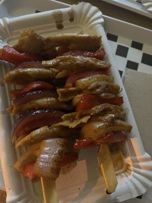 Teriyaki Skewers  #Veganuary at Vegetopia in Gran Canaria