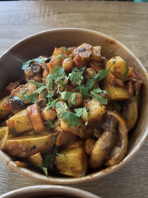 Mushrooms Ropa Vieja #Veganuary at Vegetopia in Gran Canaria