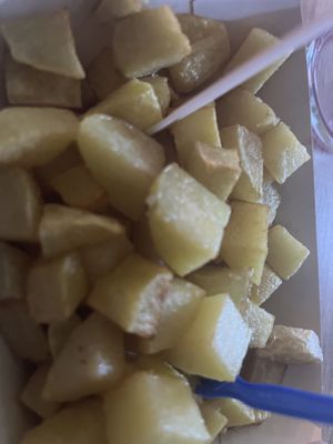 Fried Potatoes  #Veganuary at Vegetopia in Gran Canaria