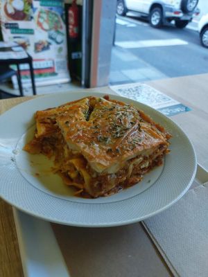 Lovely Lasagne at Vegetopia in Gran Canaria