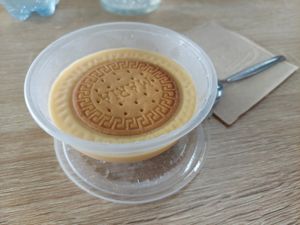 Custard/Natillas at Vegetopia in Gran Canaria